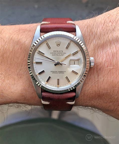 vintage mens rolex watches with leather bands|genuine rolex replacement bands.